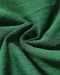 Handloom Khadi Cotton Saree with Contrast Printed Blouse and Tassel Accents - Green