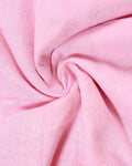 Handloom Khadi Cotton Saree with Contrast Printed Blouse and Tassel Accents - Pink-five