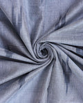 Handloom Linen Cotton Saree with Traditional Ikkat-Inspired Design - Dark Grey-Close