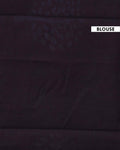 Handloom Mul Mul Cotton Saree with Tree Motif and Zigzag Border - Pink-Blouse
