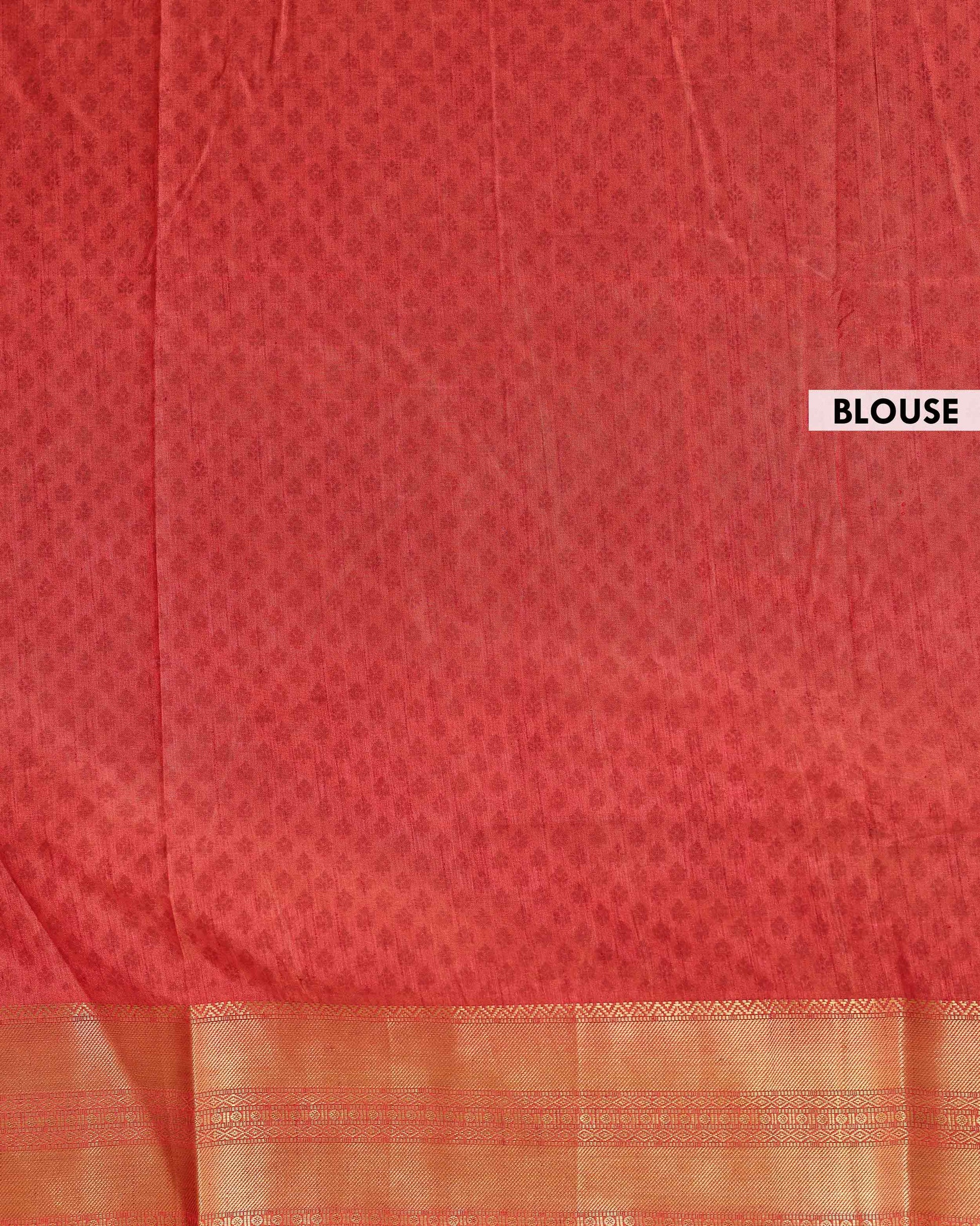 Handloom Patola Semi-Silk Saree with Intricate Border and Pallu - pallu