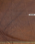 Handloom Patola Semi-Silk Saree with Traditional Geometric and Floral Weave - Orange