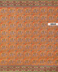 Handloom Patola Semi-Silk Saree with Traditional Geometric and Floral Weave - Orange
