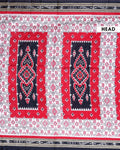 Handloom Pochampally Ikkat Saree with Geometric Weave - Multi