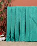 Handloom Soft Silk Saree with Woven Checkered Pattern - Green