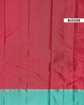 Handloom Soft Silk Saree with Zari Checks and a Contrast Border - Maroon