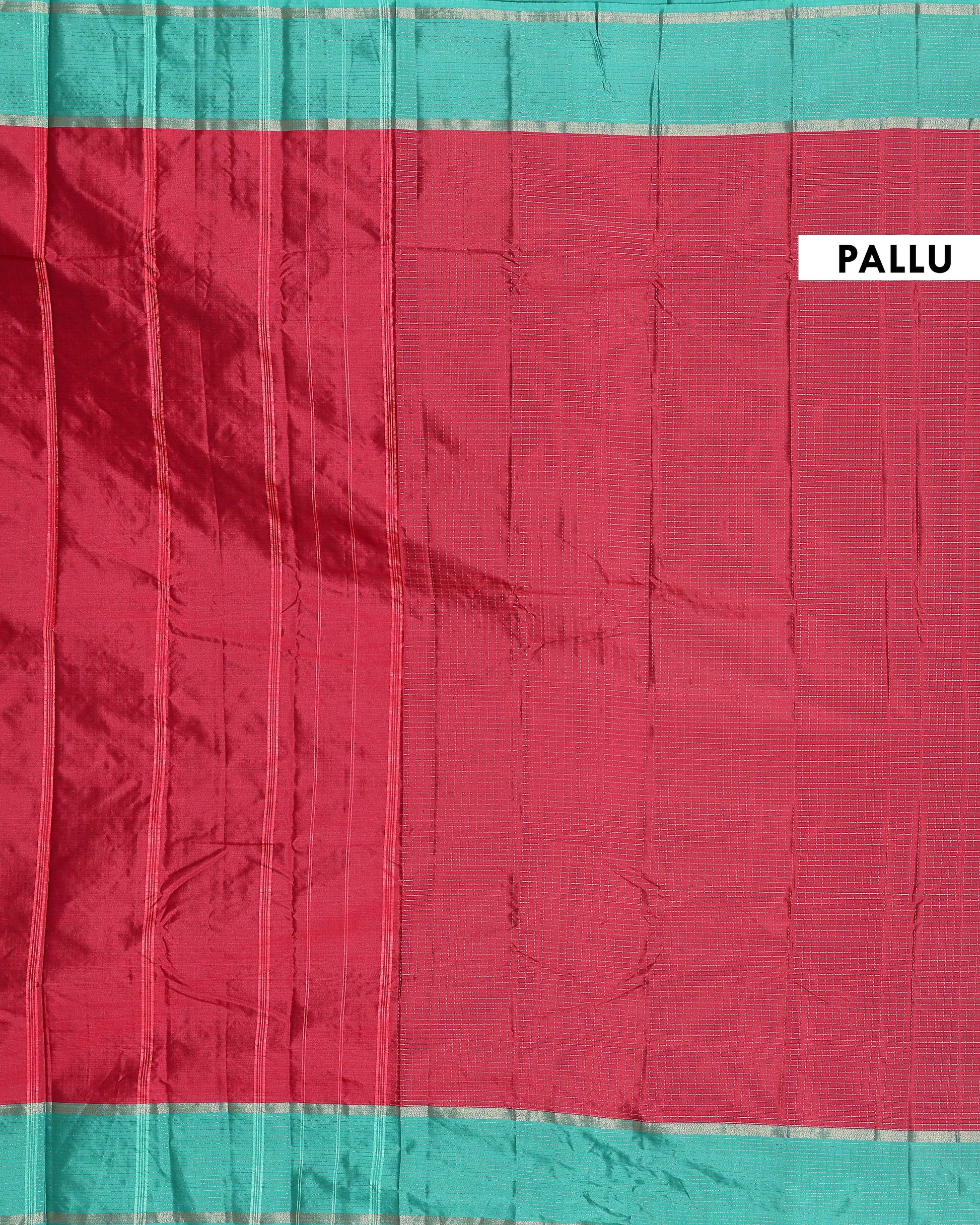 Handloom Soft Silk Saree with Zari Checks and a Contrast Border - Maroon