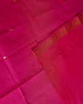 Handloom Venkatagiri Handloom Cotton Saree with Zari Butta and Traditional Woven Zari Border - Pink