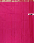 Handloom Venkatagiri Handloom Cotton Saree with Zari Butta and Traditional Woven Zari Border - Pink