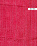 Handwoven Pochampally Ikkat Saree with Traditional Human and Leaf Motifs - Red