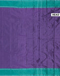 Handwoven Soft Silk Saree with Minimal Stripes and Elegant Traditional Border Detail - Purple