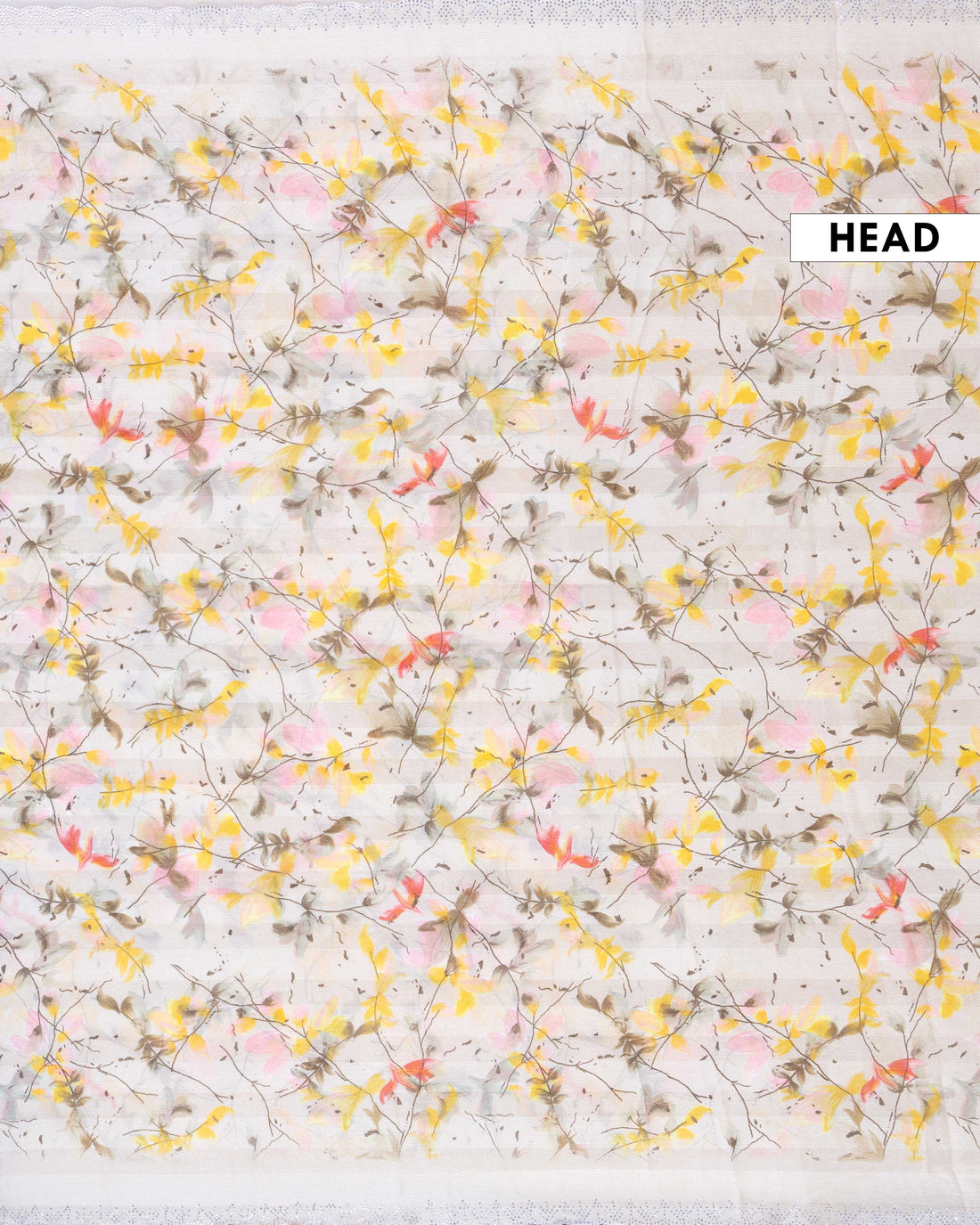 Elegant Floral Printed Fancy Saree  - Sandal