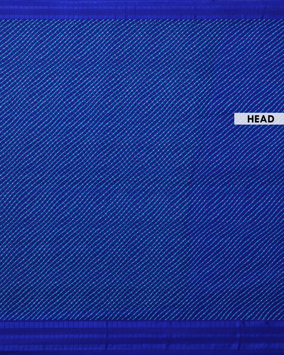 Elegant Georgette Saree with Contemporary Stripe Pattern and Refined Solid Border - Blue