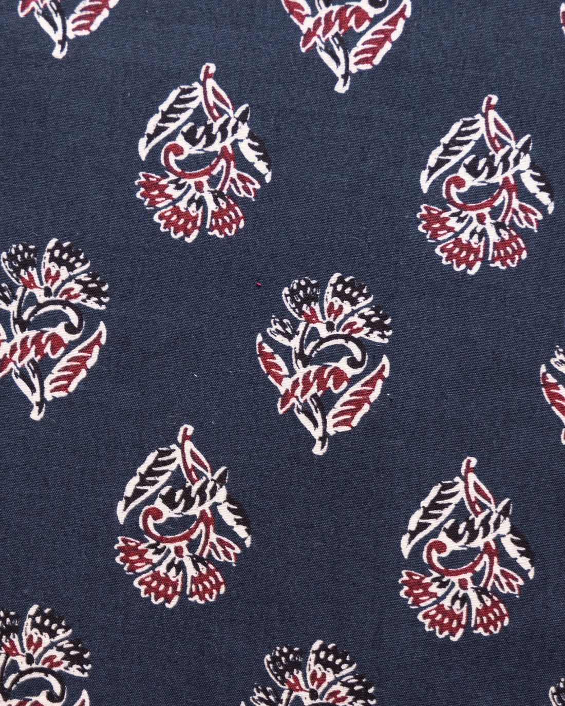 Women's Traditional Printed Blouse Material with Soft Finish - Black