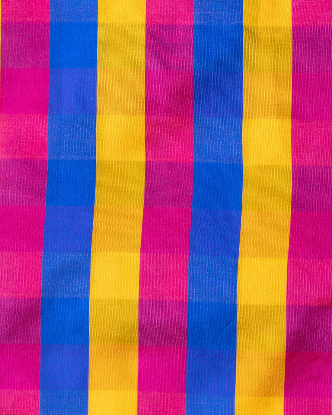 Women's Traditional Checked Blouse Material with Soft Finish - Multi