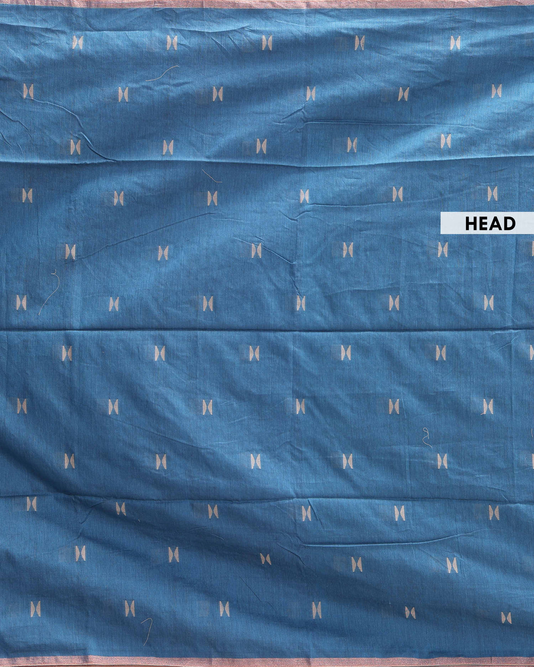 Traditional Semi Silk Cotton Saree Golden Zari Border and All-Over Thread Motifs - Blue