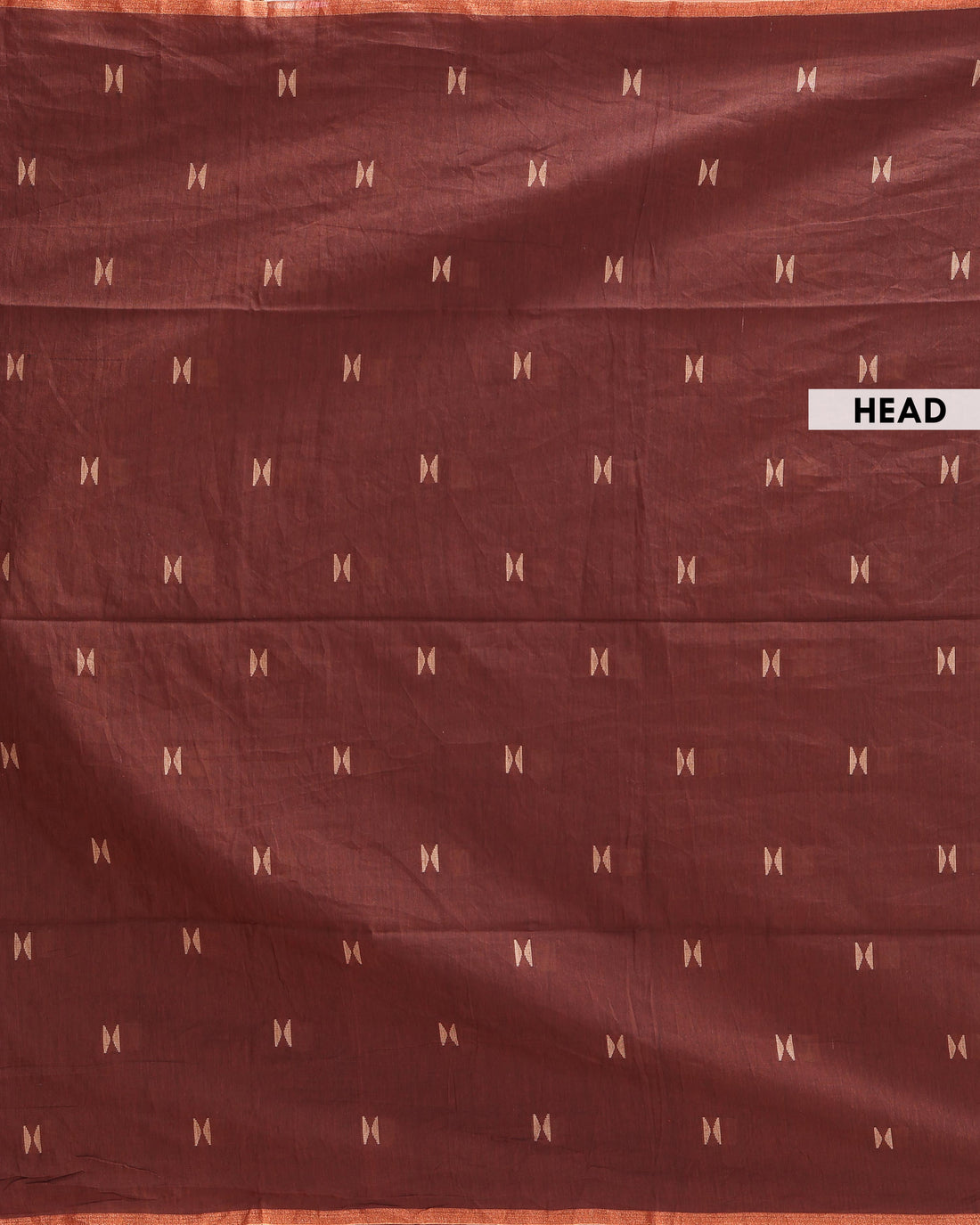 Elegant Semi Silk Cotton Saree Golden Zari Border and All-Over Thread Motifs - Brown