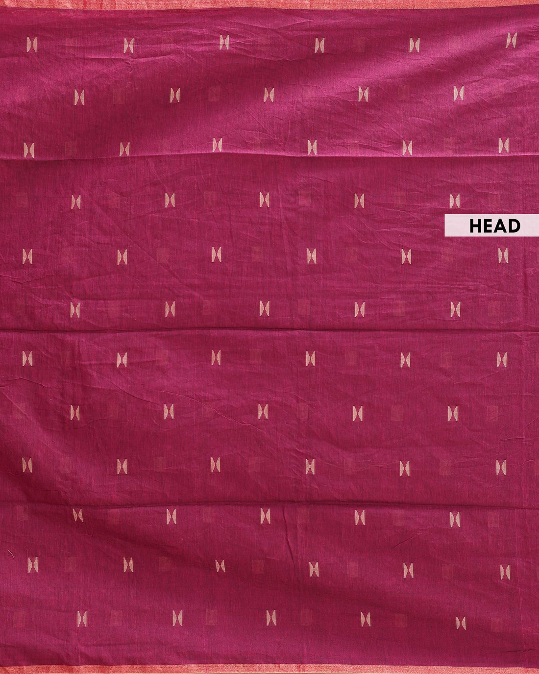 Classic Semi Silk Cotton Saree Golden Zari Border and All-Over Thread Motifs - Onion Pink