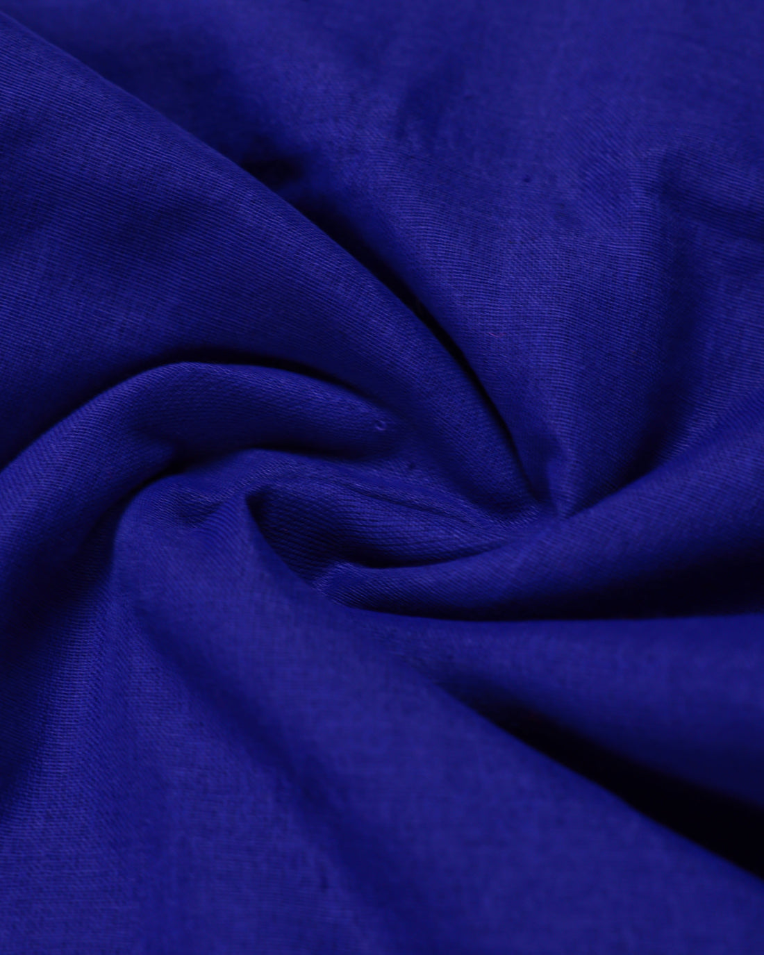 Handwoven Khadi Cotton Saree with Contrast Printed Blouse and Tassel Accents - Blue