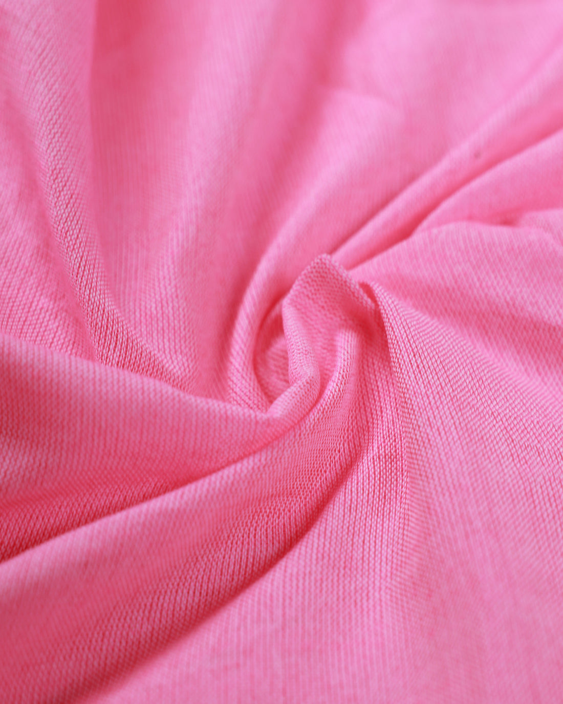 Handwoven Khadi Cotton Saree with Contrast Printed Blouse and Tassel Accents - Pink