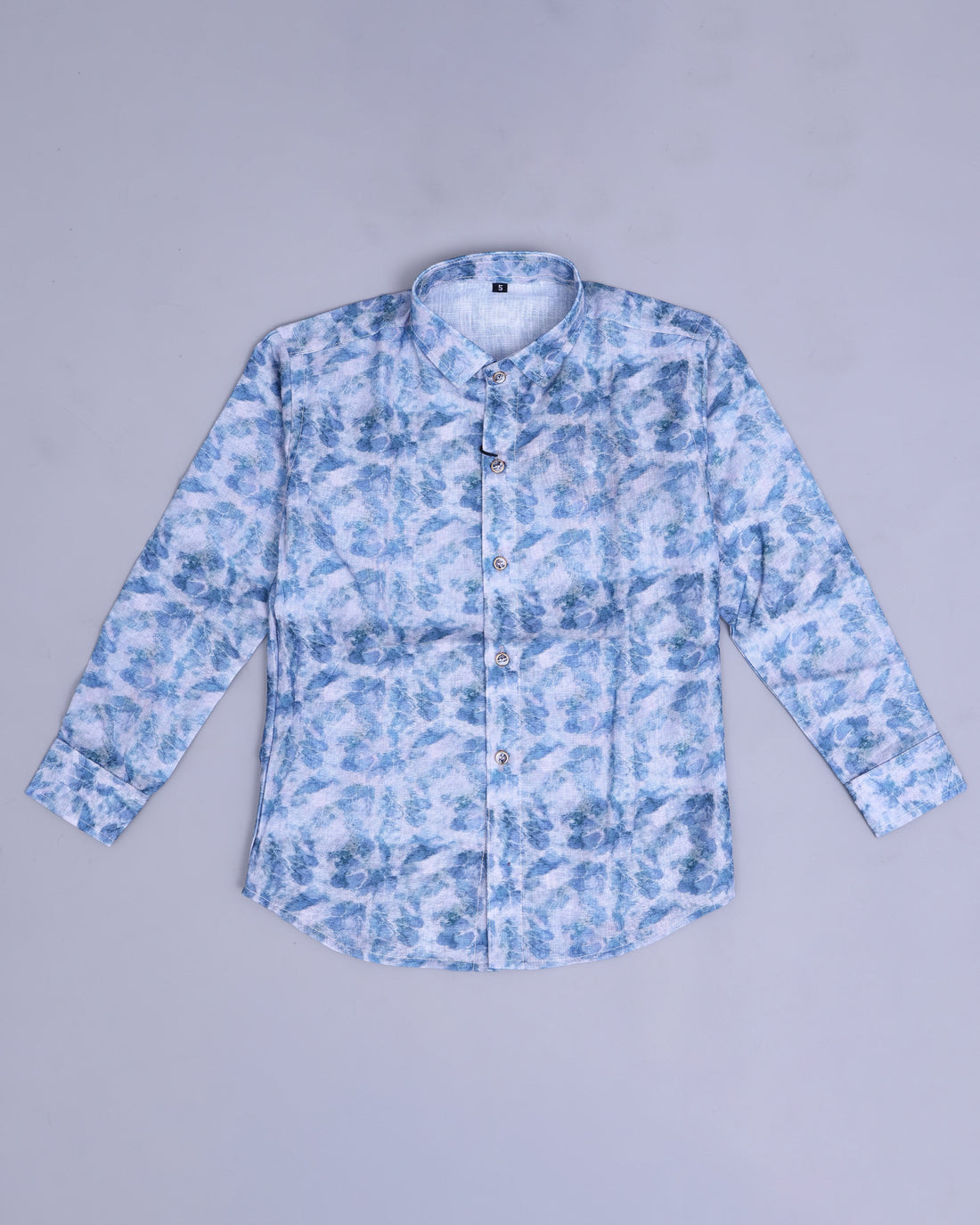 Boys Premium Floral Printed Full Sleeve Button-Down Shirt with Classic Collar - Multi