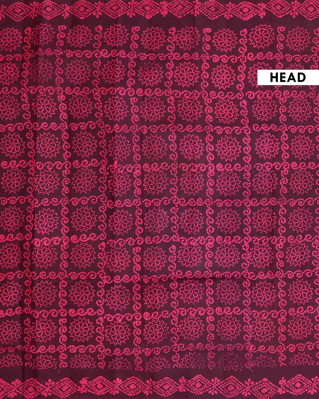 Handcrafted Traditional Sungudi Cotton Saree with Intricate Bandhani Work - Dark Purple