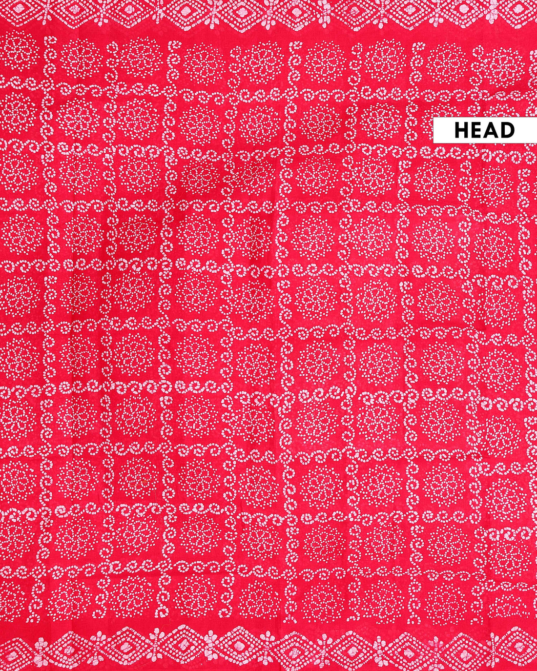 Handcrafted Traditional Sungudi Cotton Saree with Intricate Bandhani Work - Red