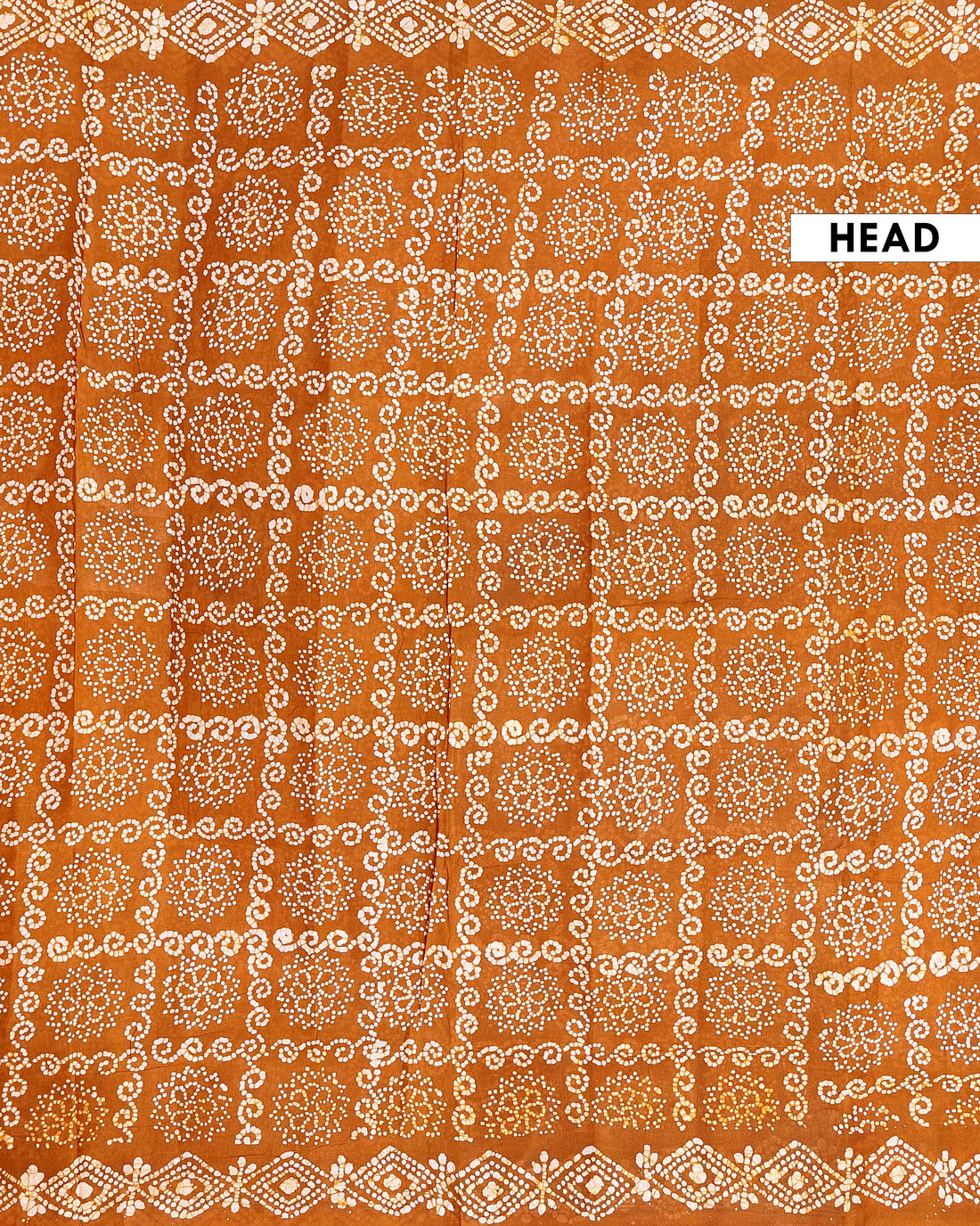 Handcrafted Traditional Sungudi Cotton Saree with Intricate Bandhani Work - Brown