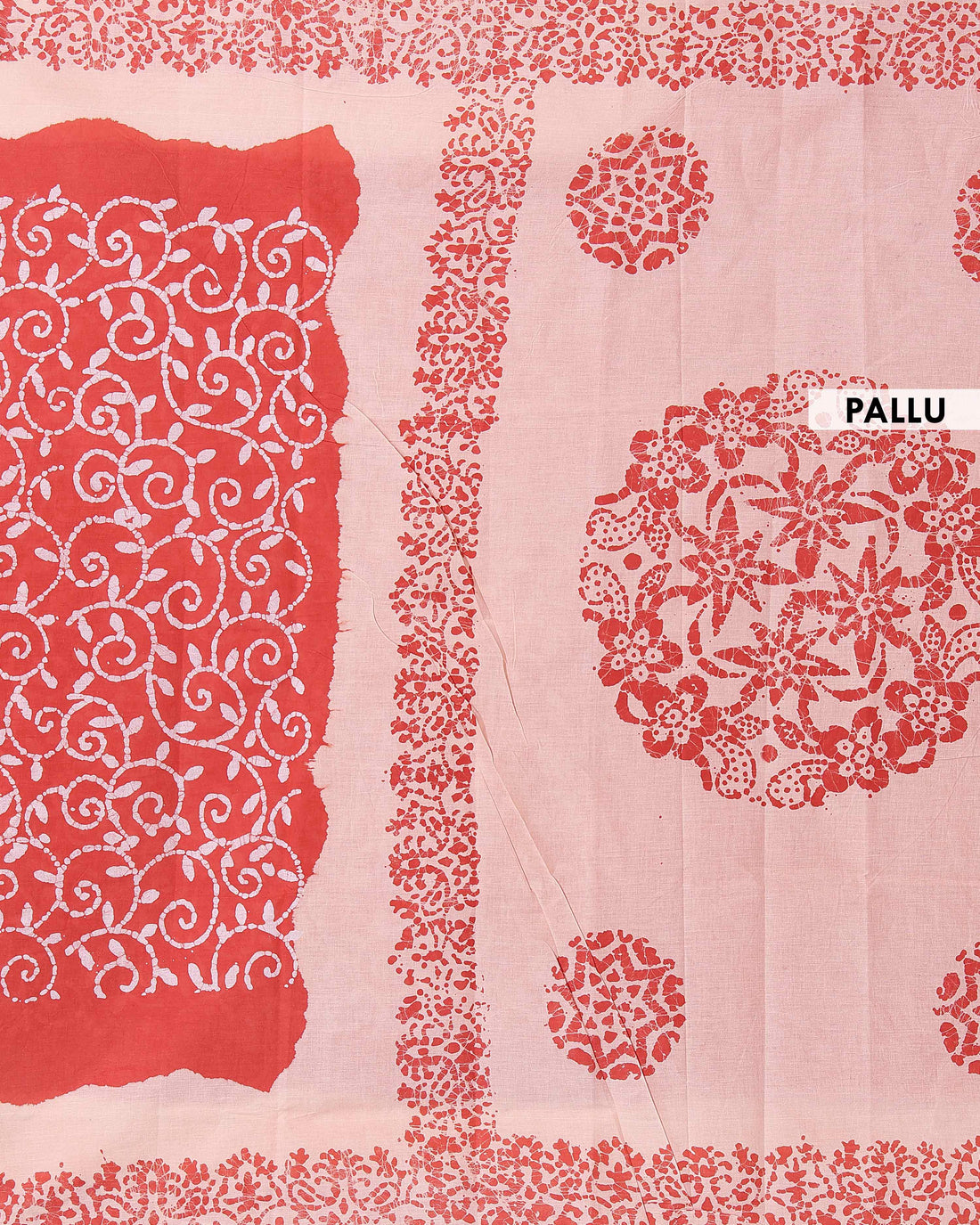 Elegant Sungudi Cotton Saree with Distinctive Border Design and Leaf Motifs  - Orange