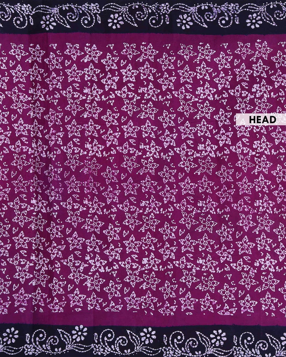 Traditional Sungudi Cotton Saree with All-Over Floral Motifs and Intricate Border - Purple