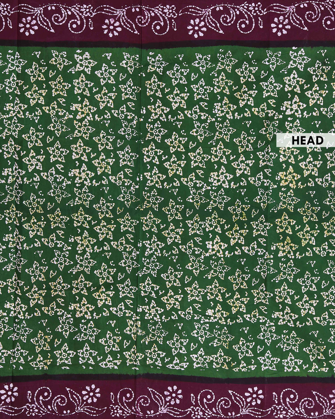 Traditional Sungudi Cotton Saree with All-Over Floral Motifs and Intricate Border - Green