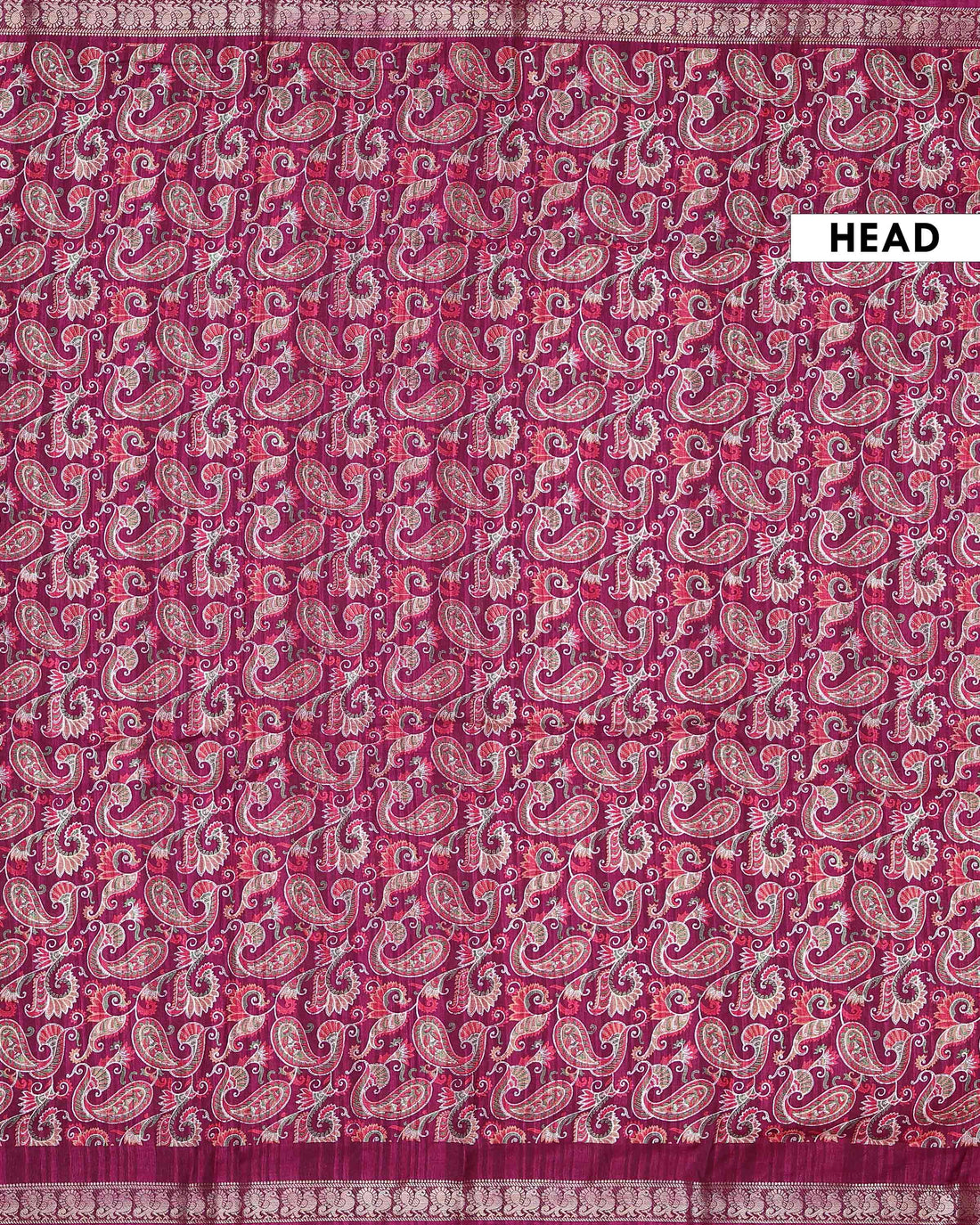 Elegant Dola Silk Saree with Intricate Paisley Weave and Traditional Zari Border - Burgundy