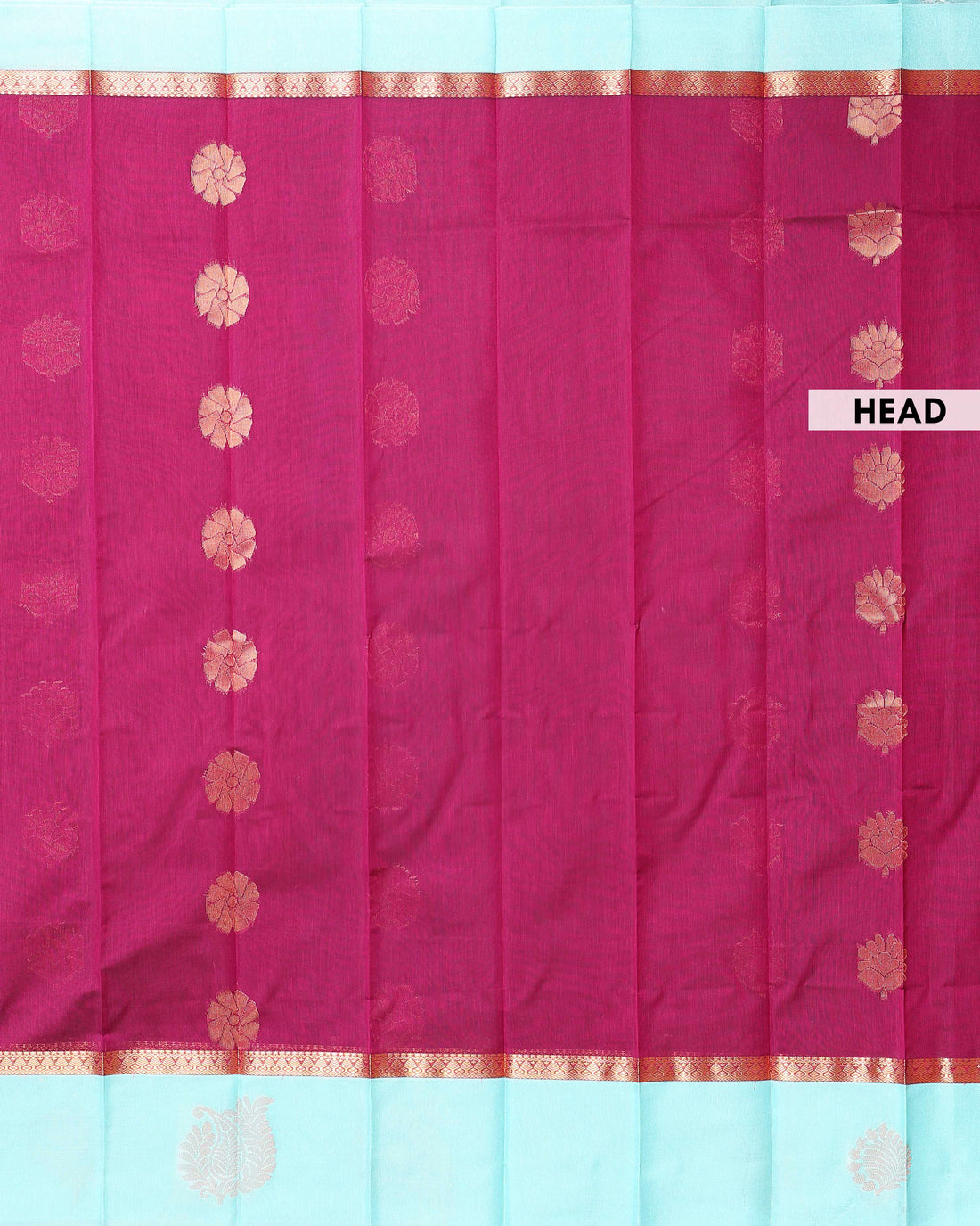 Elegant Elampillai Silk Cotton Saree with Traditional Zari Motifs and Contrast Border - Purple
