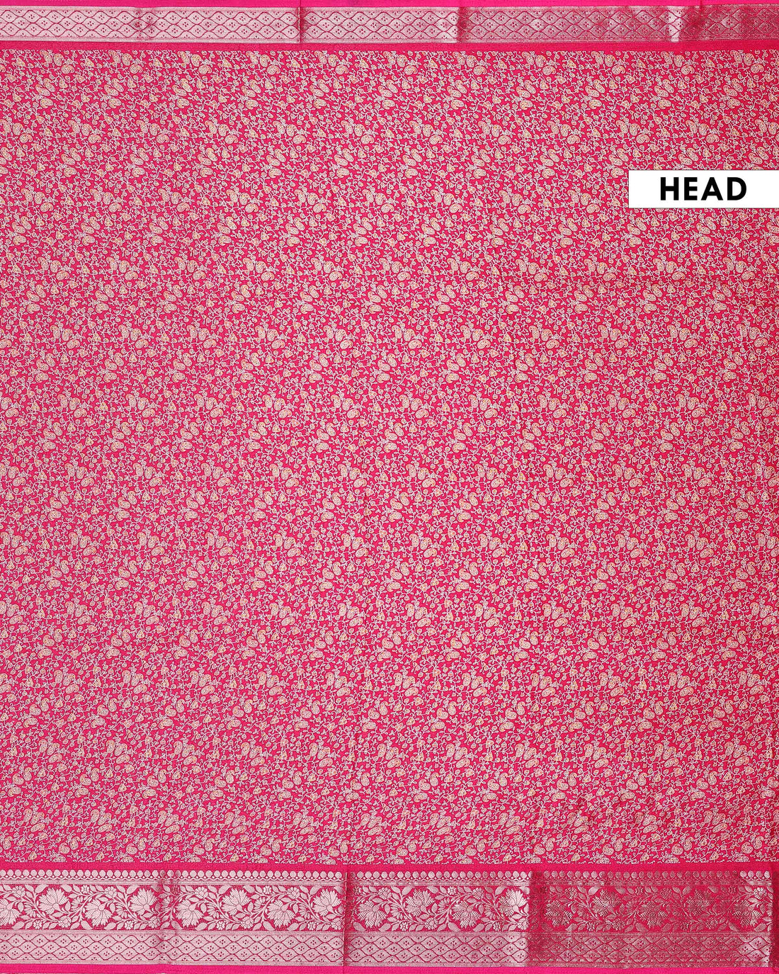 Elegant Dola Silk Saree with All Over Floral Buti Design and Intricately Woven Traditional Border - Red