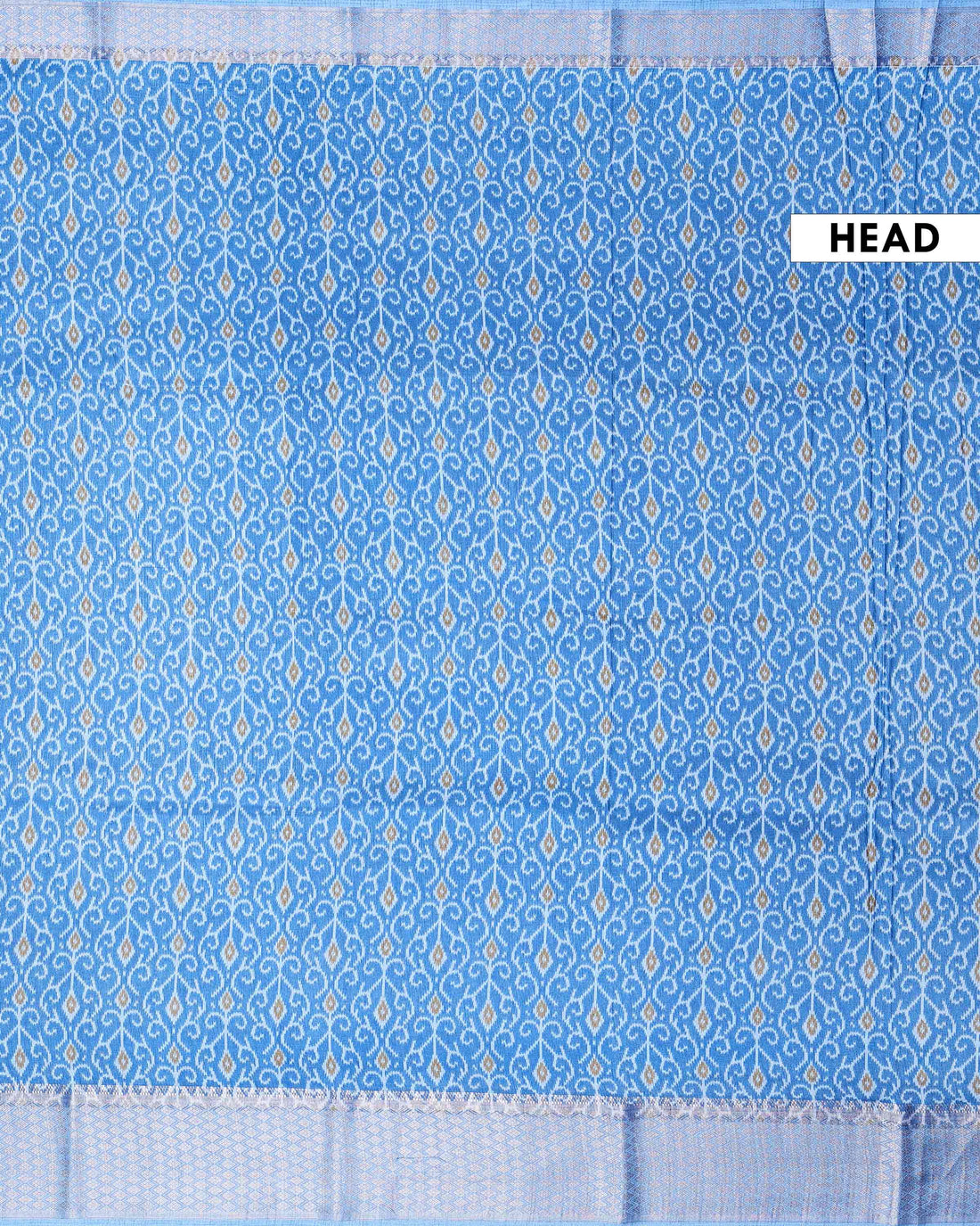 Elegant Dola Silk Saree with Intricate Floral Woven Motifs and Elegant Zari Border - Blue