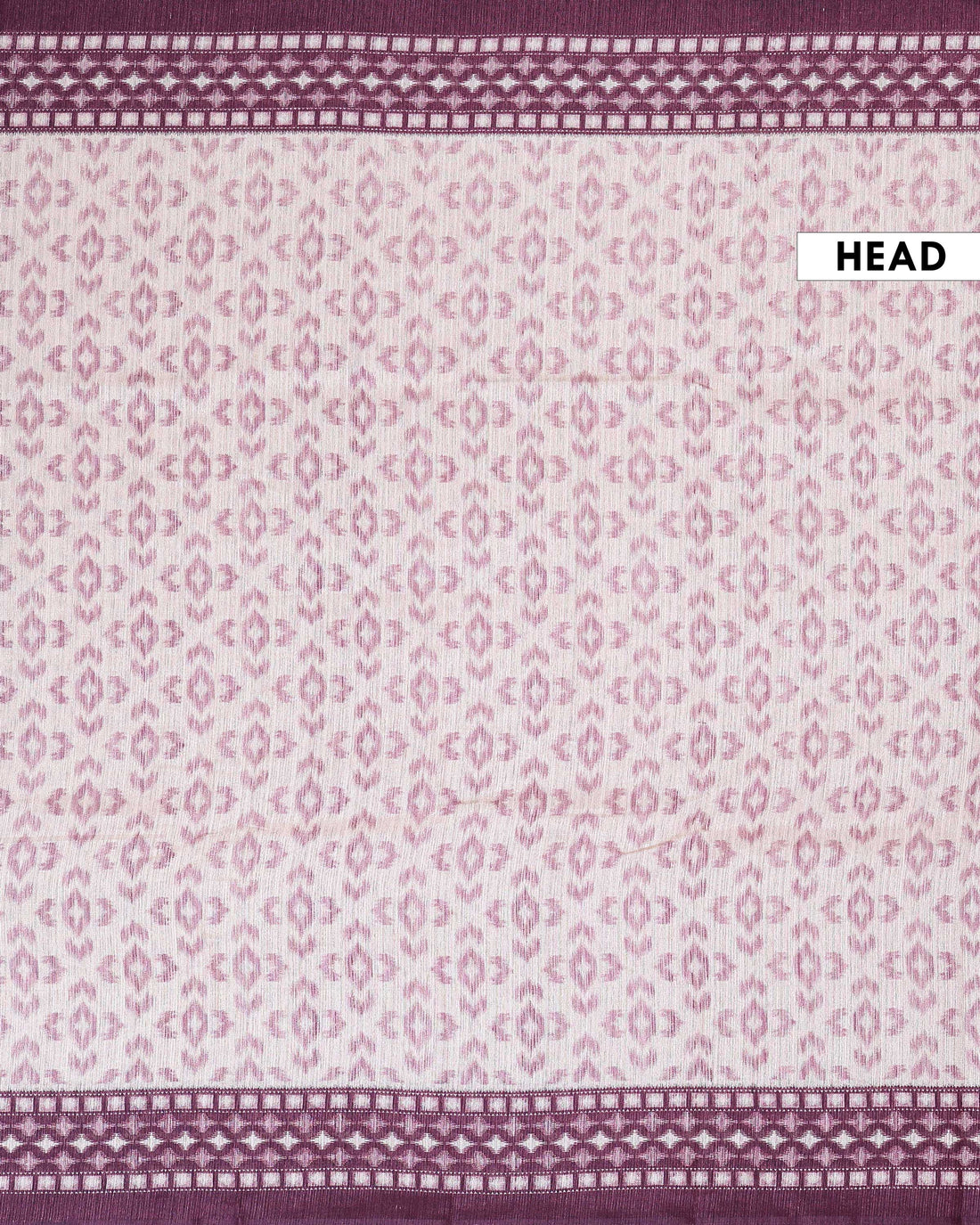 Elegant Semi Jute Saree with Intricate Woven Border and All Over Geometric Pattern - Cream