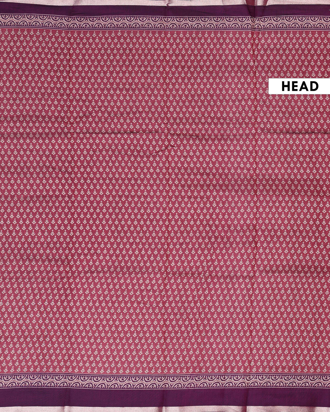 Traditional Semi Chanderi Saree with All-Over Buta Weaving and Traditional Woven Border - Maroon