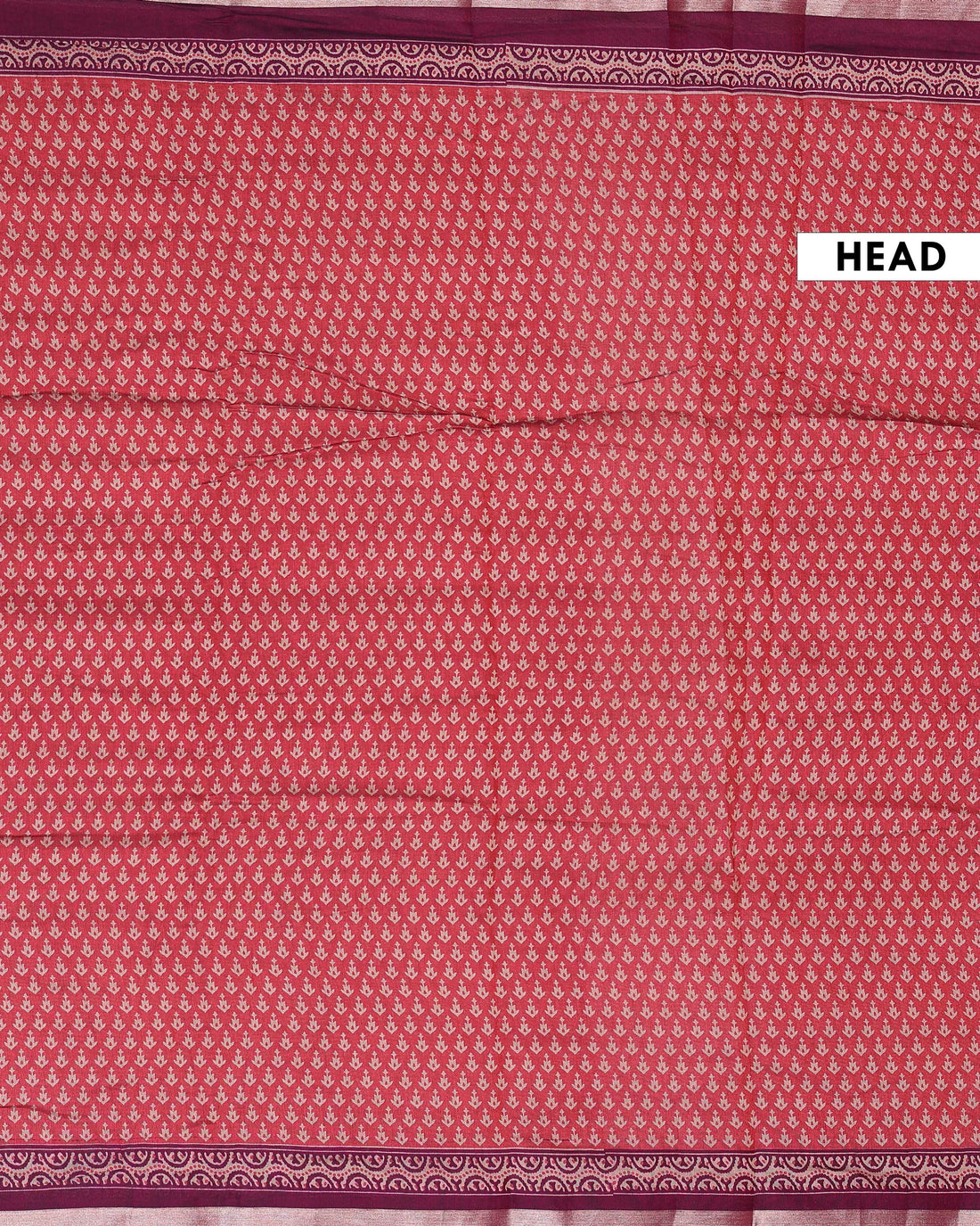 Elegant Semi Chanderi Saree with All-Over Buta Weaving and Traditional Woven Border - Red