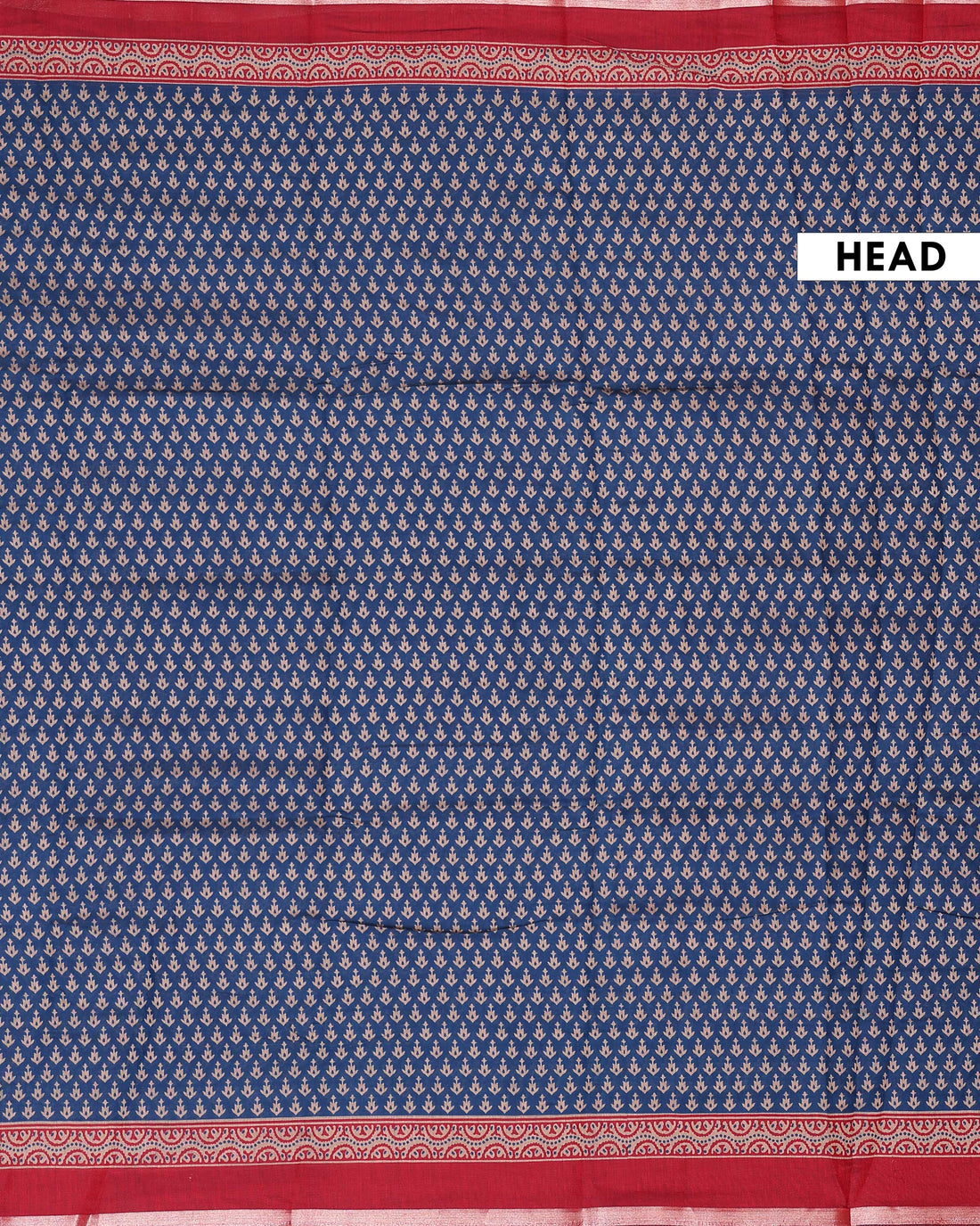 Elegant Semi Chanderi Saree with All Over Buta Weaving and Traditional Woven Border  - Blue