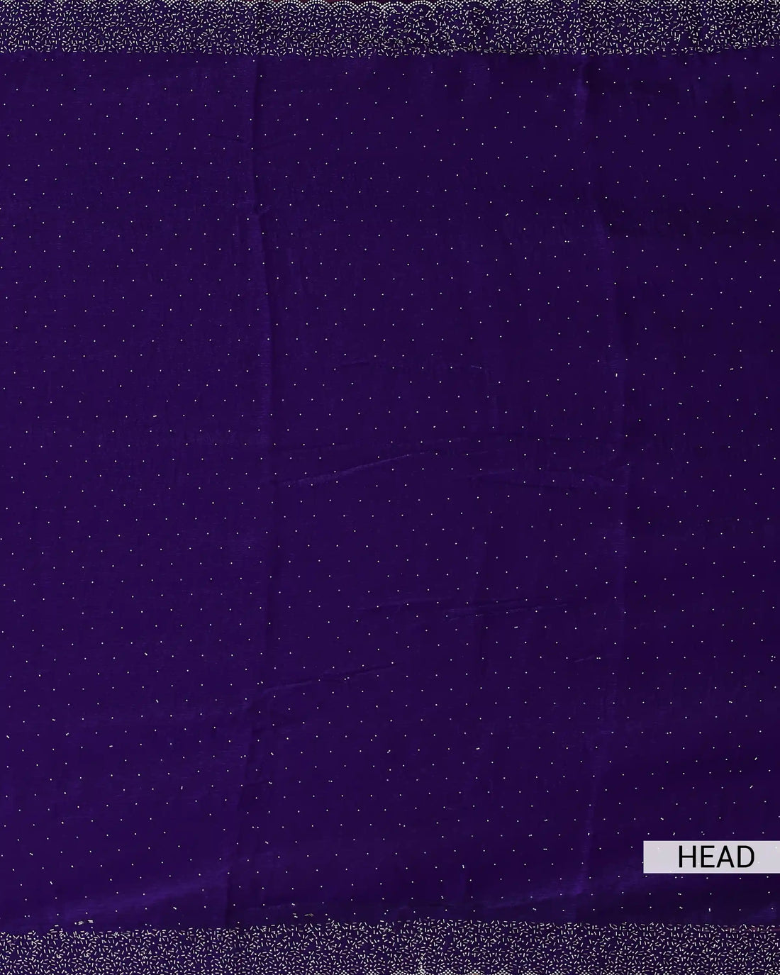 Designer Saree for Women with Solid Body Intricate Stone Work and Lace Border - Dark Violet