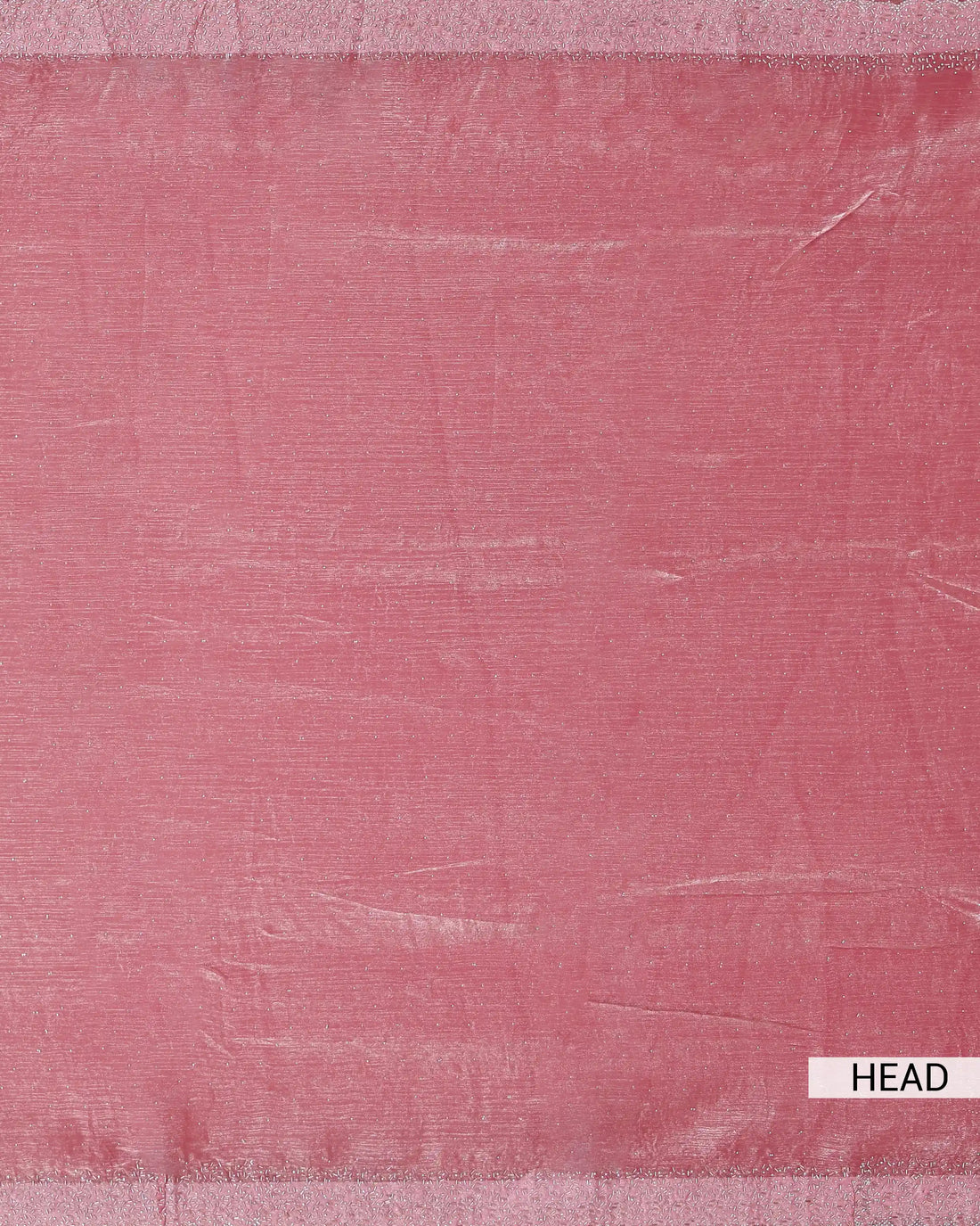 Designer Saree for Women with Solid Body Intricate Stone Work and Lace Border - Pink