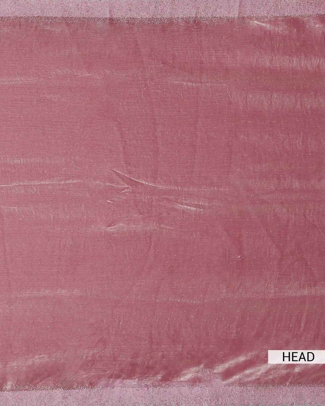 Designer Saree for Women with Solid Body Intricate Stone Work and Lace Border - Onion Pink