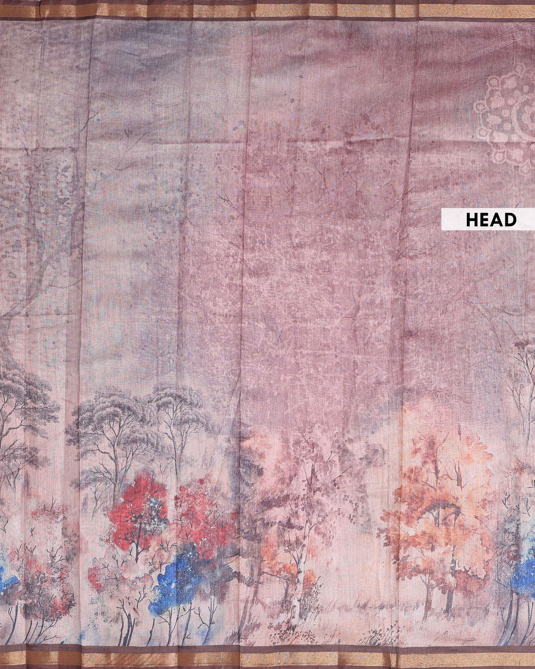 Elegant Semi Silk Digital Printed Saree with Tassels - Multi