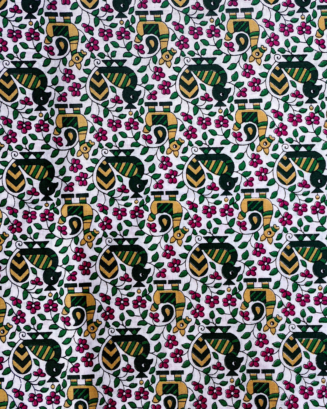 Traditional Khadi Cotton Saree with Contrast Printed Blouse and Tassel Accents - Sky Blue