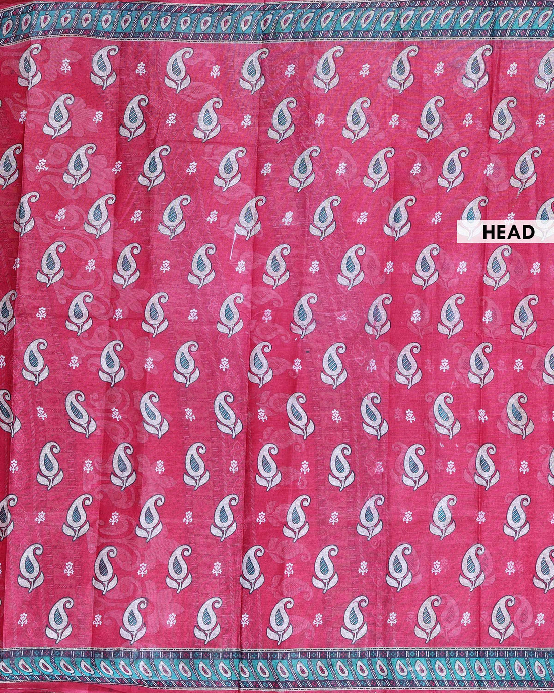 Elegant Voile Saree with All-Over Traditional Paisley Buta Motifs and Intricately Woven Ethnic Border - Red