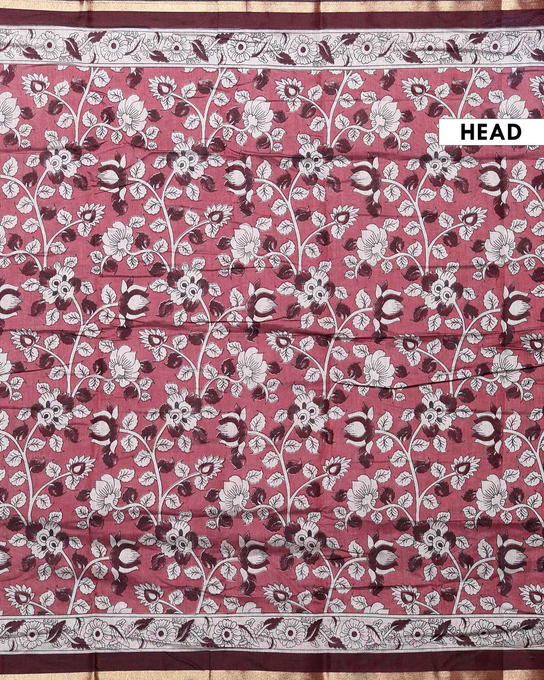 Elegant Semi Chanderi Saree with Intricate Floral and Peacock Motifs and Traditional Woven Border - Red