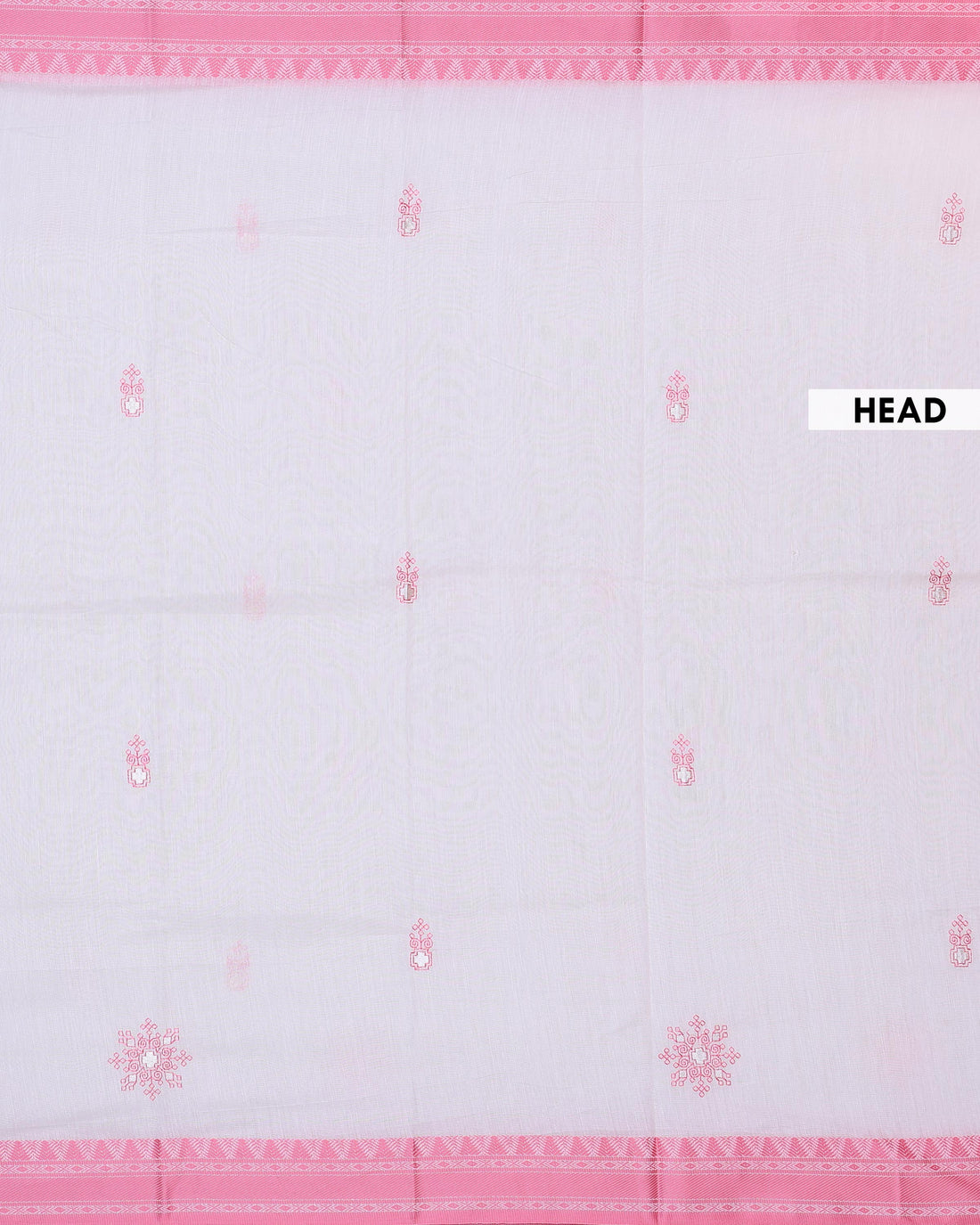 Traditional Linen Cotton Saree with Intricate Buti Motifs and Elegant Woven Temple Border - Cream