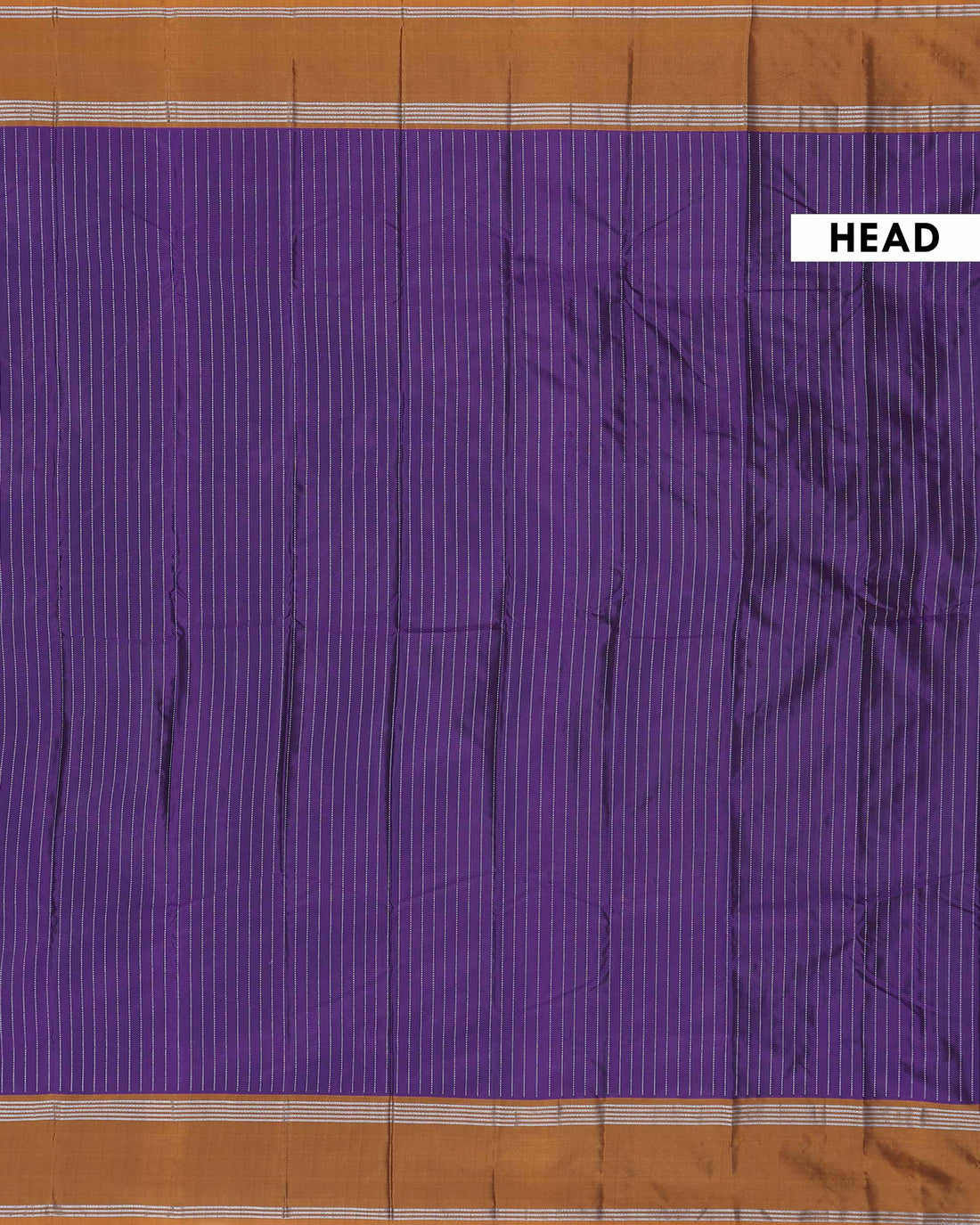 Elegant Semi Soft Silk Saree with Vertical Stripes and Classic Woven Contrast Border - Purple