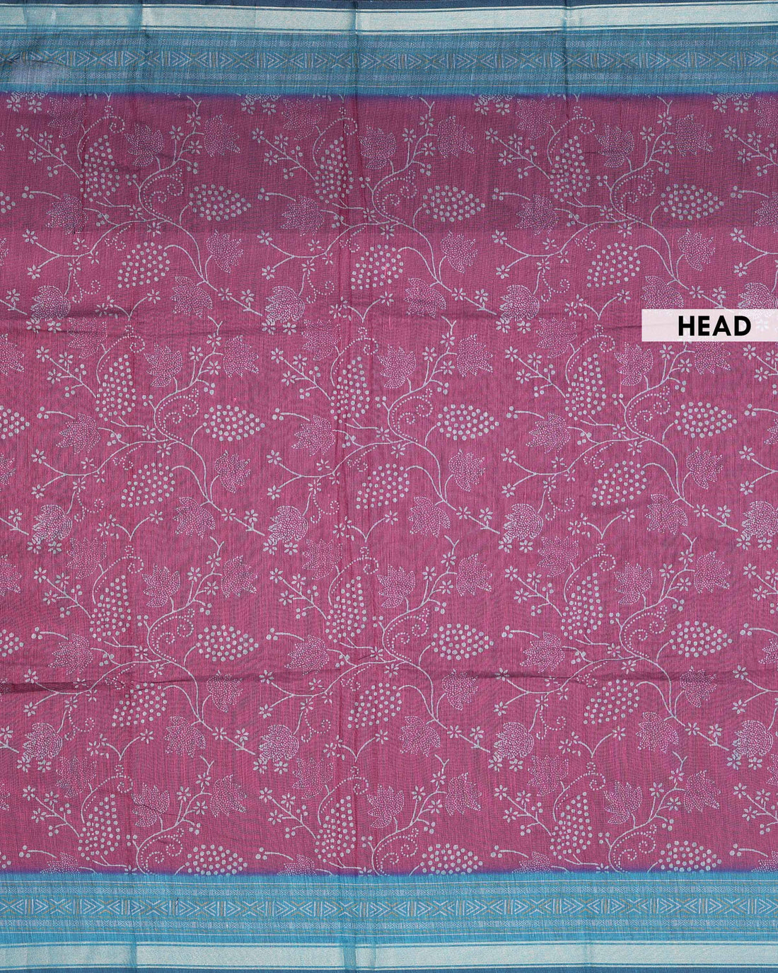 Elegant Semi Chanderi Saree with All-Over Floral Vine Buta Motifs and Intricately Contrast Zari Border  - Maroon