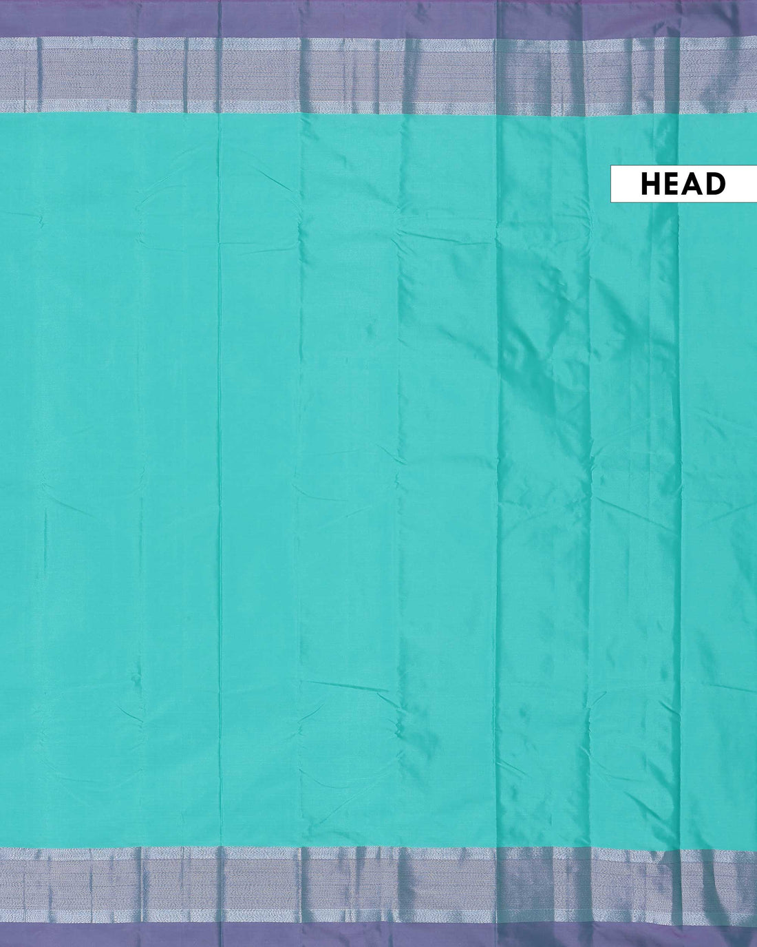 Elegant Semi Soft Silk Saree with Plain Body and Contrast Zari Woven Border - Turquoise Blue